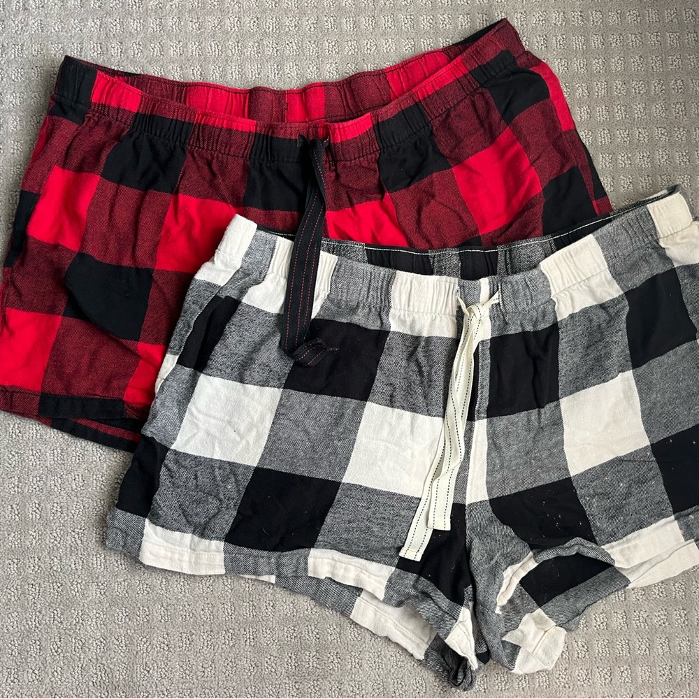 Old Navy Comfy Plaid Pajama Shorts